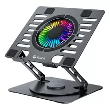 Cooler Soporte Para Laptop Teros Negro 10 15.6 Max 8kg Rgb