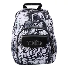 Mochila Escolar Totto Tempera Rpet Blanco Klin