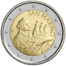 Moneda De 2 Euros San Marino Conmemorativa 2017 Sin Circular