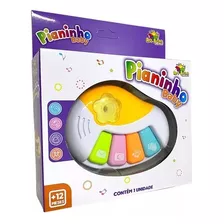 Brinquedo Piano Pianinho Com Luz E Som Baby Infantil Teclado