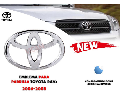 Emblema Para Parrilla Toyota Rav4 2006-2008 Foto 2