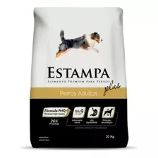 Alimento Estampa Plus Para Perro Adulto Todos Los Tamaños Sabor Mix En Bolsa De 20 kg