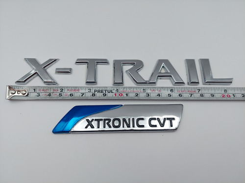 Emblemas Nissan Xtrail Xtronic Cvt Cromados Del 2008 Al 2014 Foto 3