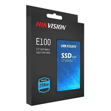 Disco Ssd Hikvision Ssd E100 256g Para Gaming Y Pc Trabajo P Color Negro