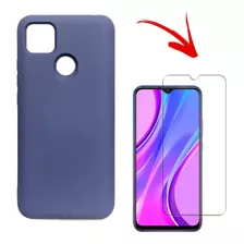 Silicona Para Xiaomi Redmi 9c Protector Case + Vidrio Hd