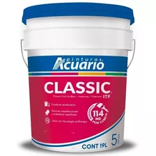 Pintura Vinílica Classic Acuario 19 Litros Color Blanco