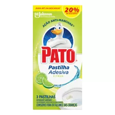 Detergente Sanitário Pastilha Adesiva Citrus Pato 3 Unidades Grátis 20% De Desconto