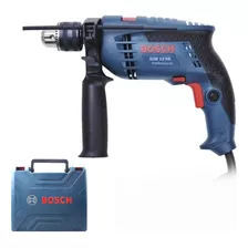 Taladro Percutor Eléctrico De 13mm Bosch Gsb 13 Re 750w + Accesorios Con Maletín De Transporte 220v - 230v