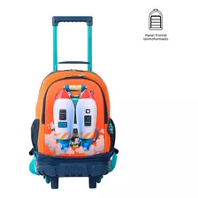 Morral Con Ruedas Niño Rue Bomper Cohety M Naranja