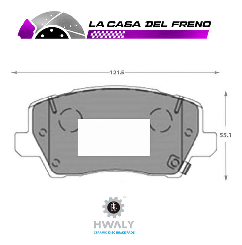 Pastilla De Freno Delantera Para Picanto 17 1.0 2019 G3lajt Foto 3