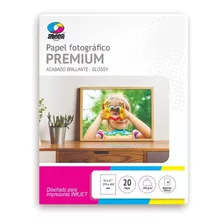 1 Paquete Papel Fotográfico Glossy Tabloide 200gr 20 Hojas