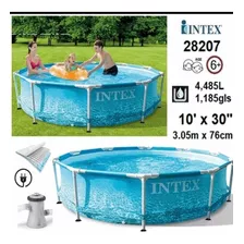 Piscinas Tubo C/d Lona Celeste 28207 150924521 320 Intex 