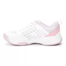 Zapatilla De Tenis Blanca/rosa Vila Niños Atomik Color Blanco Diseño De La Tela Liso Talle 40 Ar