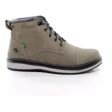 Coturno Masculino Casual Couro Legitimo Cano Baixo Envio Ful