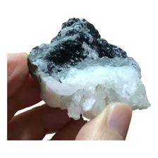 Mineral Piedra Cristales Babingtonita Cuarzo Escasa !! 