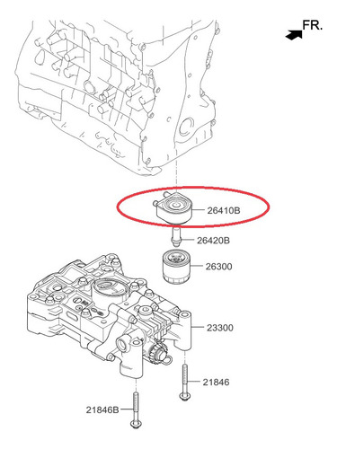 Enfriador De Aceite 2009-2020 Para Hyundai Santa Fe Fe Sport Foto 10