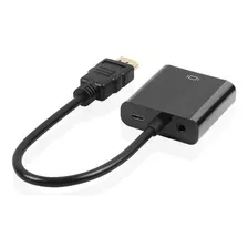 Adaptador De Hdmi A Vga + Audio + Alimentacion Micro-usb