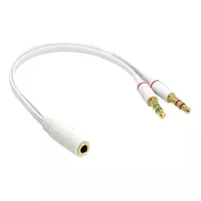 Cable Adaptador Divisor De Audio Microfono Y Auricular Clic
