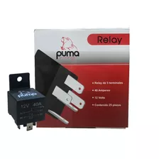 Kit 25 Relevadores Relay Puma 5 Patas 40a 12v Calidad!