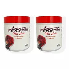 Kit 2 Mel Cola Anna Telles 500g Tratamento Cabelo Cachos