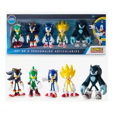 Set De Muñecos Sonic Y Sus Amigos Articulables M5