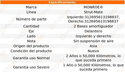 Kit 2 Bases De Amortiguadores Del Strut-mate Rx330 04/06 Foto 3