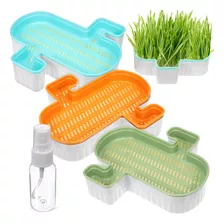 Bandeja Microgreens Cat Grass 3 Unidades