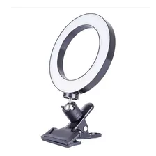 Iluminador Led Ring Light Portátil Móvel P/ Mesa Cabeceira 