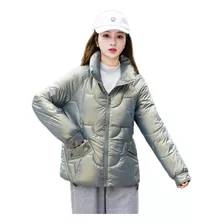 Chamarra De Invierno Impermeable Suelta C/cierre Para Mujer