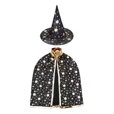 Capa De Mago Con Sombrero, Disfraces De Halloween Para Niñ.