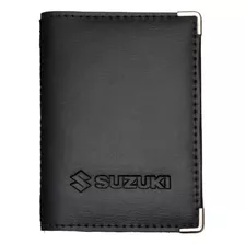 Porta Documentos P Suzuki Em Couro Eco 