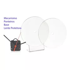 10 Kits De Relógio De Mesa P/ Personalizar - Lente Protetora