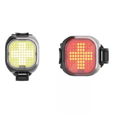 Luz Trasera Y Delantera Bici Knog Mini Blinder Cross Usb Color Blanco Y Rojo