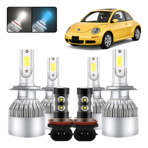 Kit De Focos Led H4 H11 Para Volkswagen Beetle 2012-2016 volkswagen Escarabajo