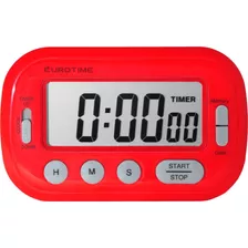 Reloj Timer Profesional Eurotime Rojo 89/2400 C/ Iman