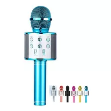 Microfone Infantil Karaoke Bluetooth Sem Fio Youtuber 6cores