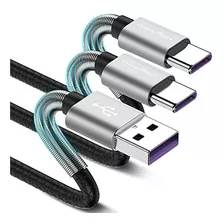 Cyvensmart Cable De Carga Usb C 3 Unidades 197 Pies 10 Pies 