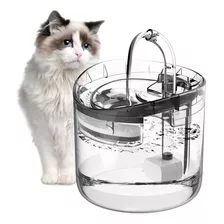 Fuente Bebedero De Agua Transparente 2 Litros Para Gatos