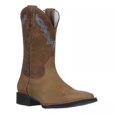 Bota Masculina Marrom Bico Quadrado Cow Way 33801