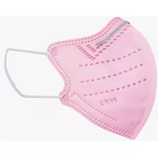 Kit 10 Máscaras N95 Infantil 5 Camadas De Proteção Pff2 Cor Rosa