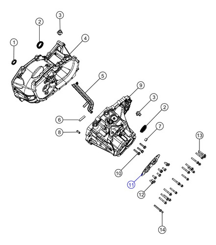 Placa Caja Del Transeje Trasera Compass Jeep 10/13 Foto 4