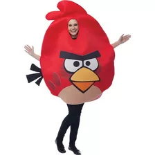 Disfraz Para Adulto Pajaro Rojo Angry Birds Talla Única