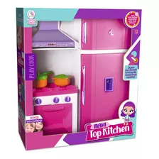 Brinquedo Infantil Cozinha Fogão E Geladeira Lua De Cristal