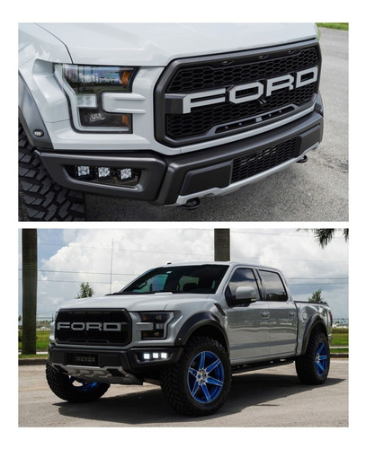 Par Bases Para Faros Ford Raptor F150 2017-2020 Foto 7