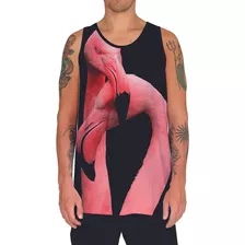 Camiseta Regata Animal Flamingo Ave Rosa Aquatico Mar 5