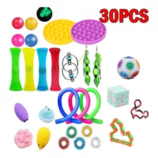 30pcs Novo Push Pop Sensorial Fidget Toy Ajuda A Restaurar