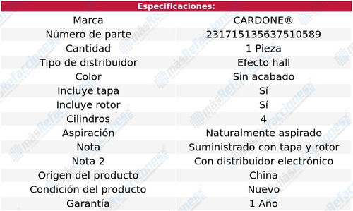 Distribuidor Cardone Plymouth Sundance L4 2.5l 88 Al 94 Foto 5