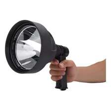 Foco De Mano Reflector Cree Led T6 15w Recargable Color De La Linterna Negro Color De La Luz Blanco