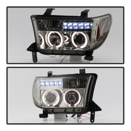 Par Faros Ahumado Led Toyota Tundra Base 2010 4.0l Foto 3