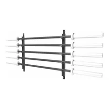 Suporte Horizontal 5 Barras Olímpicas Crossfit Lpo Academia Cor Preto